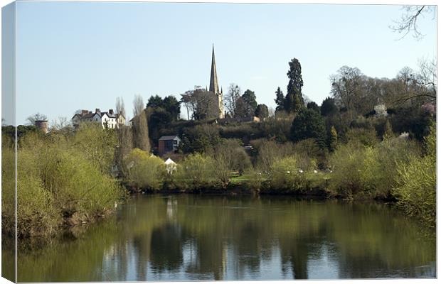 Ross on Wye Canvas Print by les tobin