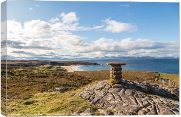 Viewpoint over Red Point, towards Skye Canvas Print by Douglas Kerr