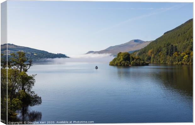 Morning clouds on Loch Tay Canvas Print by Douglas Kerr