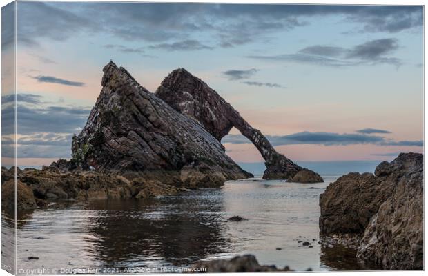 Bow Fiddle Rock , Portknockie Canvas Print by Douglas Kerr