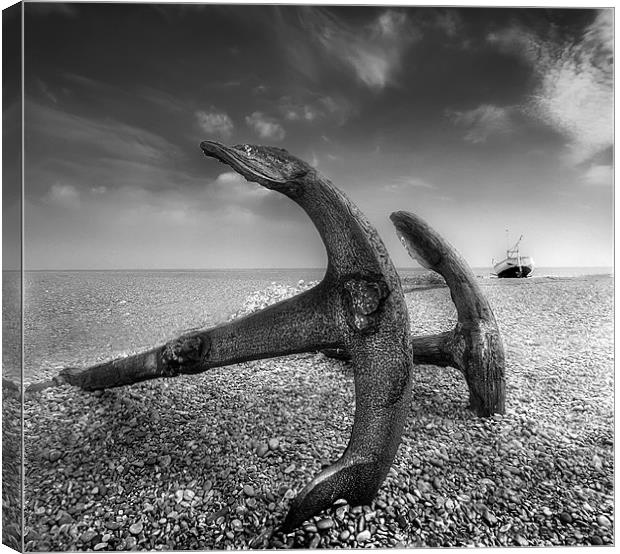 Aldeburgh Anchors Canvas Print by Mike Sherman Photog