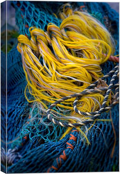 Fishing Nets Canvas Print by Mike Sherman Photog