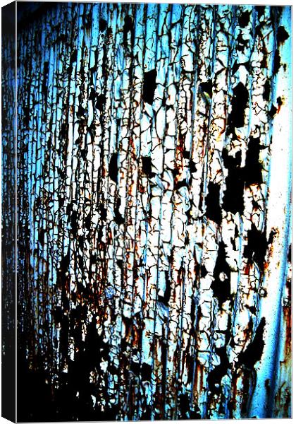 rusty metal wall Canvas Print by amy pierzchalo