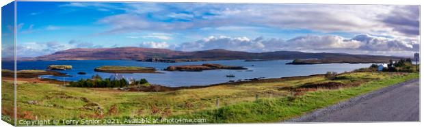 Loch Pooltiel on the Duirinish peninsula, on the I Canvas Print by Terry Senior
