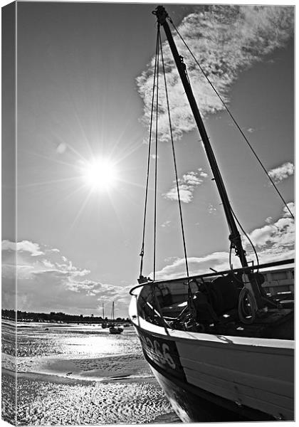 Low Tide at Brancaster Staithe Canvas Print by Paul Macro