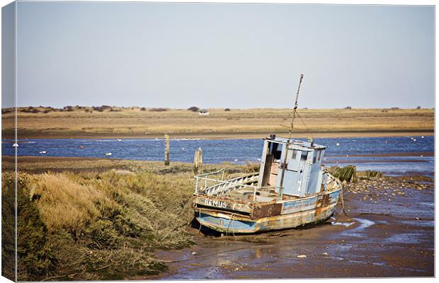 The Remus at Brancaster Staithe Canvas Print by Paul Macro