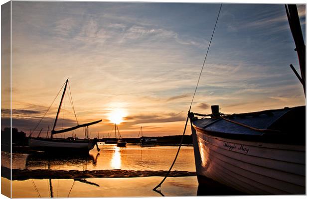 Maggie May Burnham Overy Staithe Canvas Print by Paul Macro