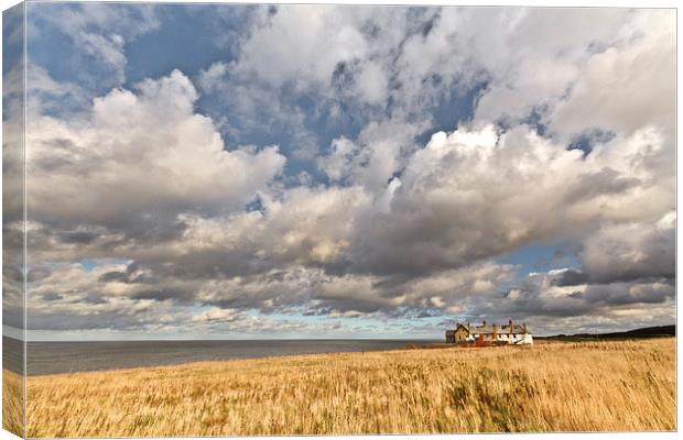 Life on the Edge in Weybourne Canvas Print by Paul Macro
