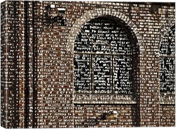 The Writing is on the Wall Canvas Print by Paul Macro