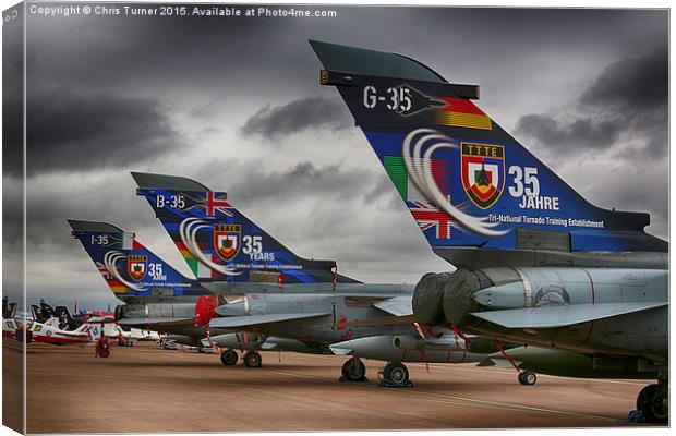  TTTE Tornados - RIAT 2015 Canvas Print by Chris Turner