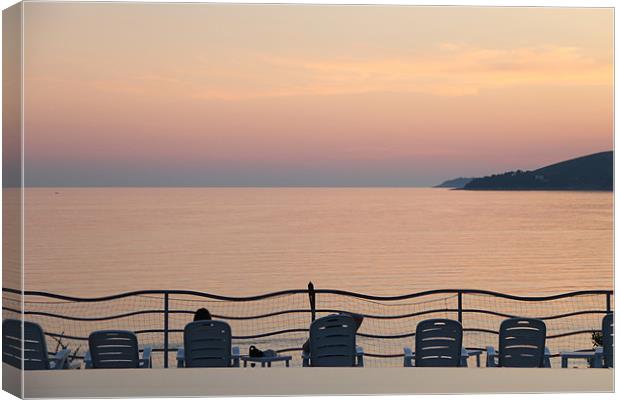 Adriatic Sunset Canvas Print by Chris Turner