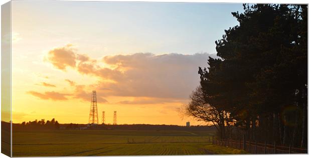 Suffolk Sunset Canvas Print by Ben Tasker