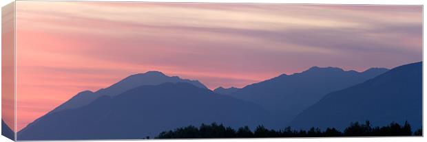 Kamnik Alps sunset Canvas Print by Ian Middleton