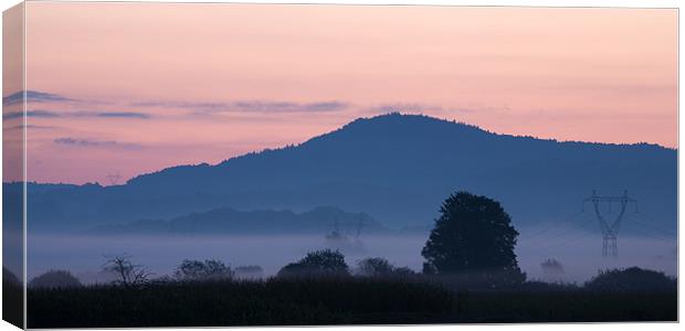Sunrise over the Barje Canvas Print by Ian Middleton