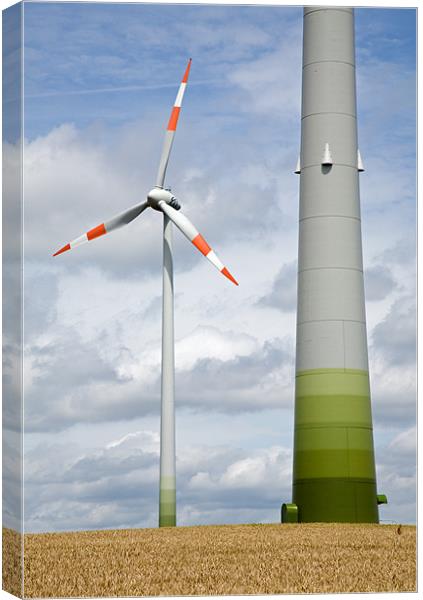 Wind farm in Germany Canvas Print by Ian Middleton