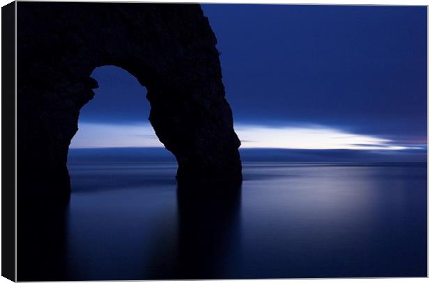 Durdle Door at Dusk Canvas Print by Ian Middleton