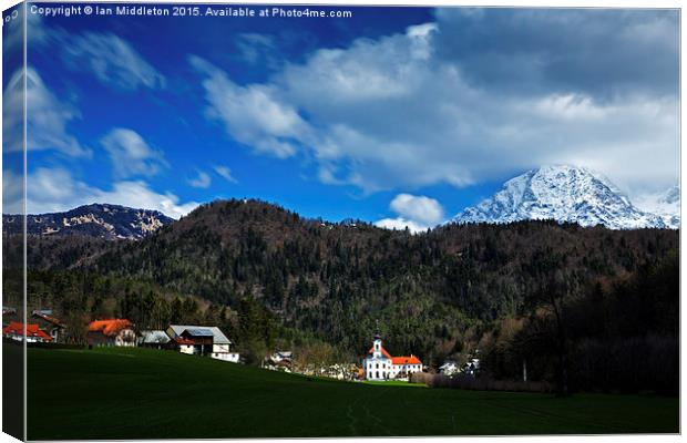 Velesovo Monastery in Adergas Canvas Print by Ian Middleton