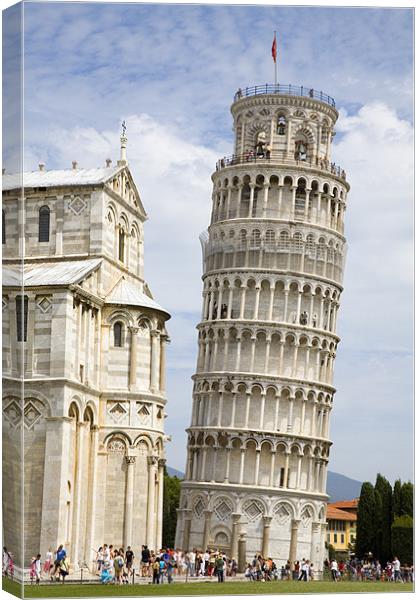 Campo di Miracoli field of Miracles, Pisa, Tuscany Canvas Print by Ian Middleton
