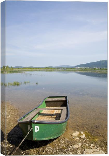 Cerknica Lake, seasonal lake in Slovenia Canvas Print by Ian Middleton