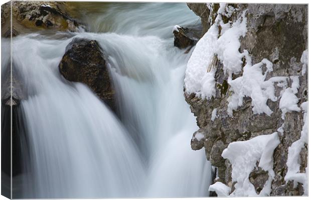 The Vintgar gorge, Gorje, near Bled, Slovenia Canvas Print by Ian Middleton