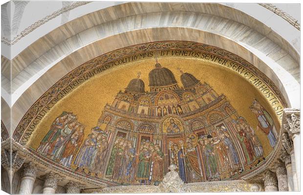 Saint Markos basilica, Venice, Italy. Canvas Print by Ian Middleton