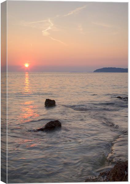 Verudela Beach, Pula, Croatia Canvas Print by Ian Middleton