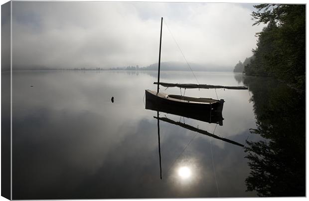Morning has broken on Lake Bohinj Canvas Print by Ian Middleton