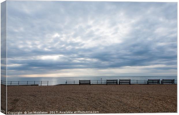 Morning view from Kingsdown Canvas Print by Ian Middleton