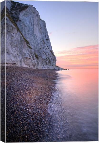 Sunrise at the White Cliffs of Dover Canvas Print by Ian Middleton