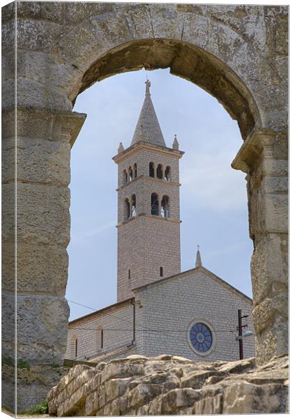 Church of St Anthony in pula, Croatia Canvas Print by Ian Middleton