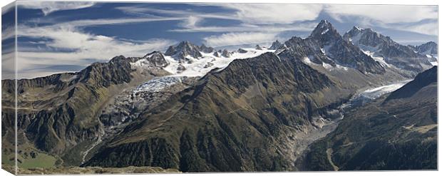Mountains and glaciers Canvas Print by Sergey Golotvin