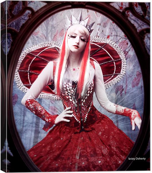 Queen of hearts Canvas Print by kristy doherty
