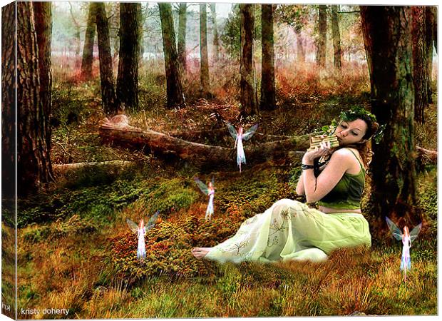 away with the fairies Canvas Print by kristy doherty