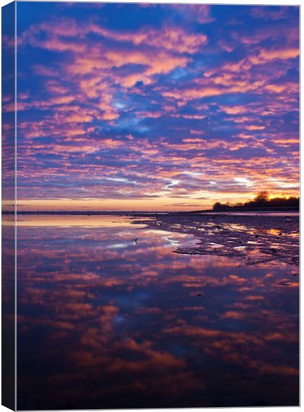 SOLWAY SUNSET Canvas Print by chris thomson