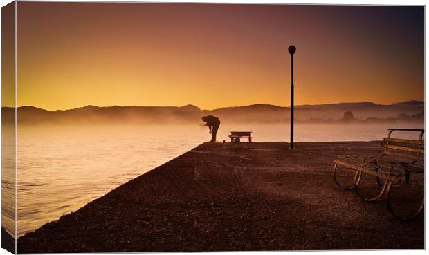 THE MORNING CAPTURE Canvas Print by chris thomson