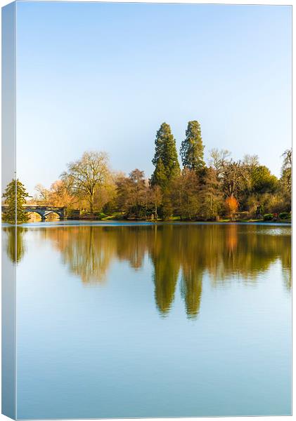  A clear day at Compton Verney Canvas Print by Stuart Thomas