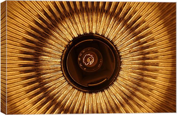 golden yellow light bulb colours Canvas Print by patrick dinneen