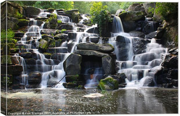 Waterfall Canvas Print by Oxon Images