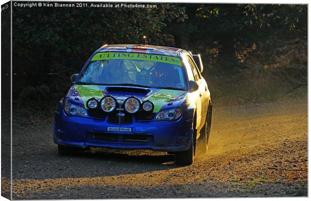 Tempest Rally Impreza Canvas Print by Oxon Images