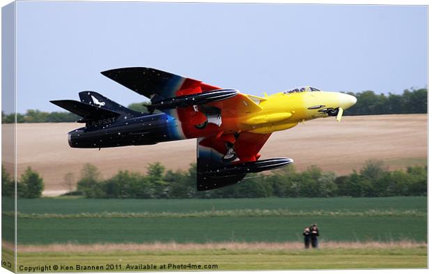 Hawker Hunter Miss Demeanour Canvas Print by Oxon Images