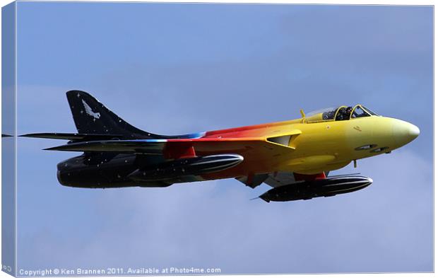 Hawker Hunter Miss Demeanour 2 Canvas Print by Oxon Images