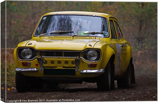 Ford Rally Escort Canvas Print by Oxon Images