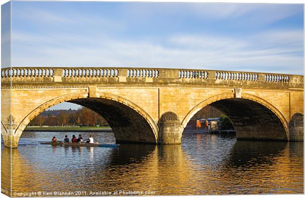 Regatta under the Bridge Canvas Print by Oxon Images