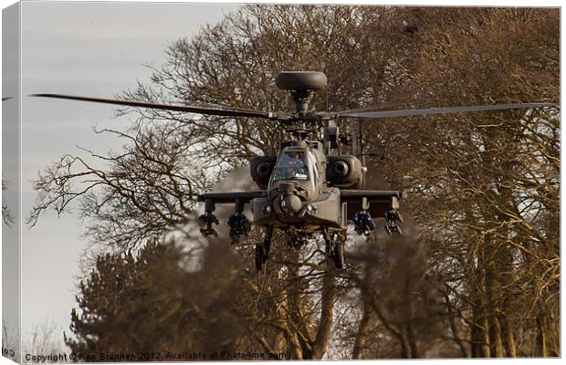 Boeing AH64 Apache attack helicopter Canvas Print by Oxon Images