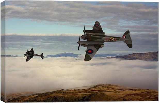 DeHavilland Mosquito Canvas Print by Oxon Images