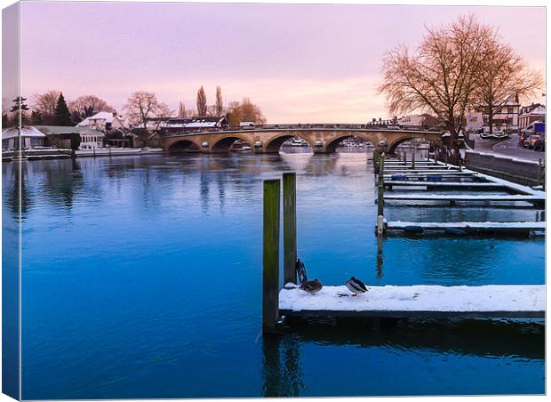 The river Thames Canvas Print by Oxon Images