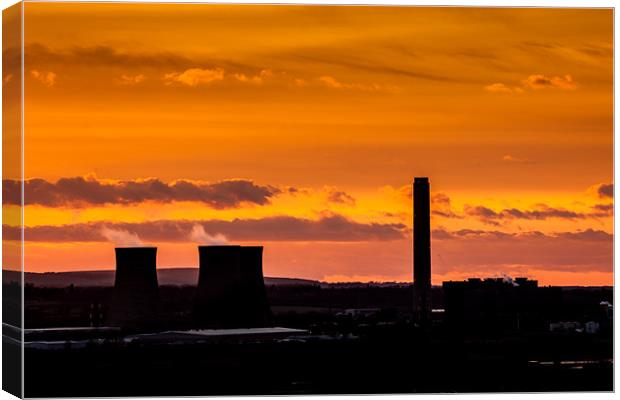 Didcot power station Sunset Canvas Print by Oxon Images