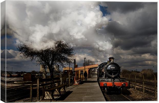 GWR Steam Train at Platform Canvas Print by Oxon Images