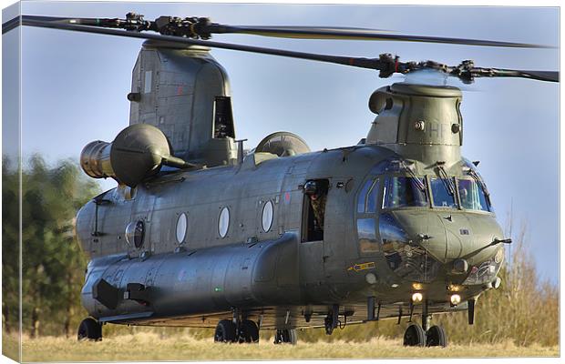 Chinook at refueling point Canvas Print by Oxon Images