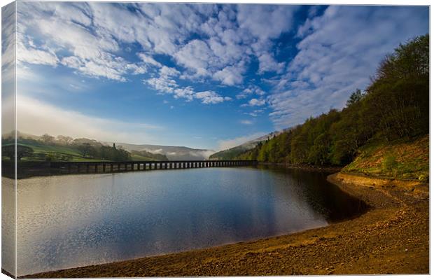 Derwent with early morning mist Canvas Print by Oxon Images